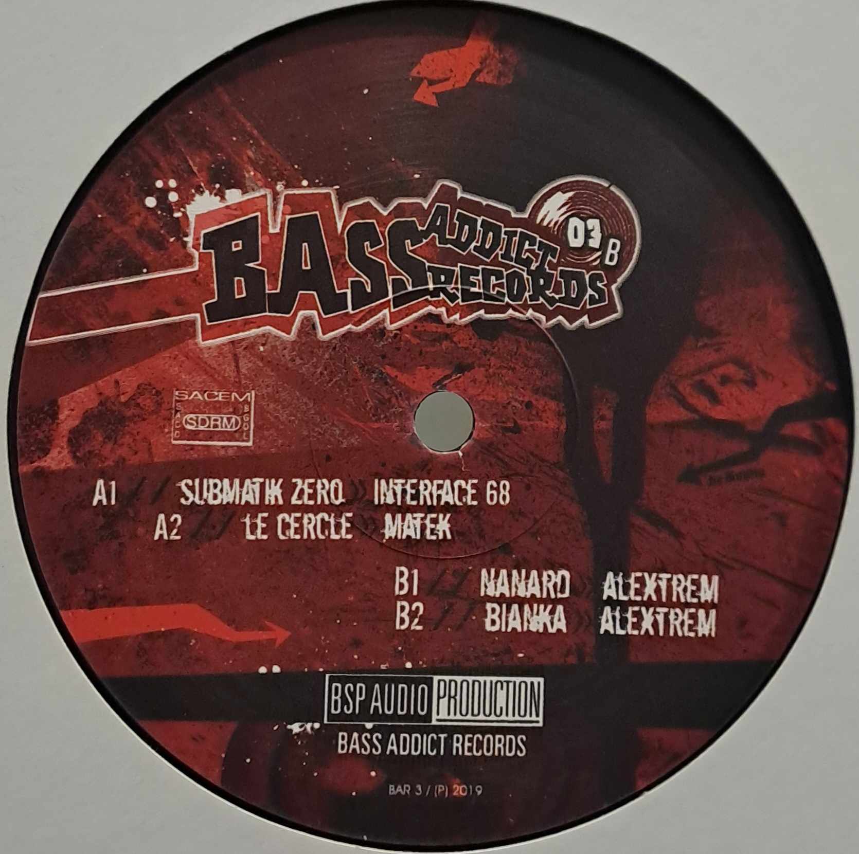 Bass Addict 03 - vinyle freetekno